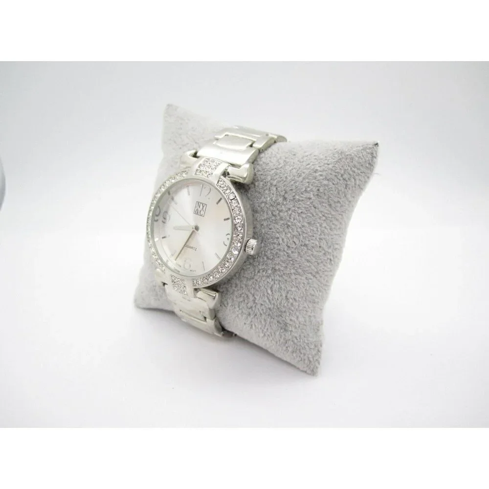 New Women's NY&C Quartz WR Analog 38mm Dial Causal Round Watch (E959)